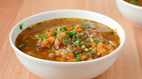 Суп из гречки с мясом