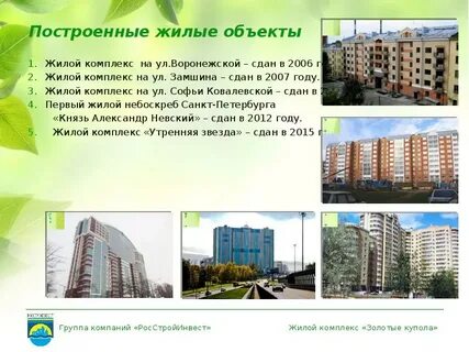 Список строящихся