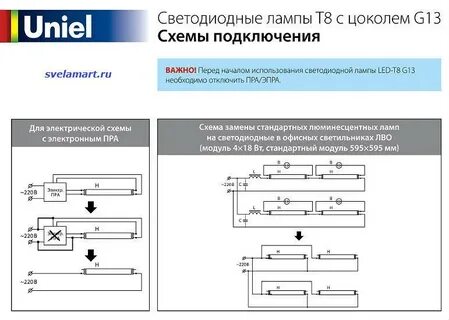 Подключение светодиодной лампы к сети 220в