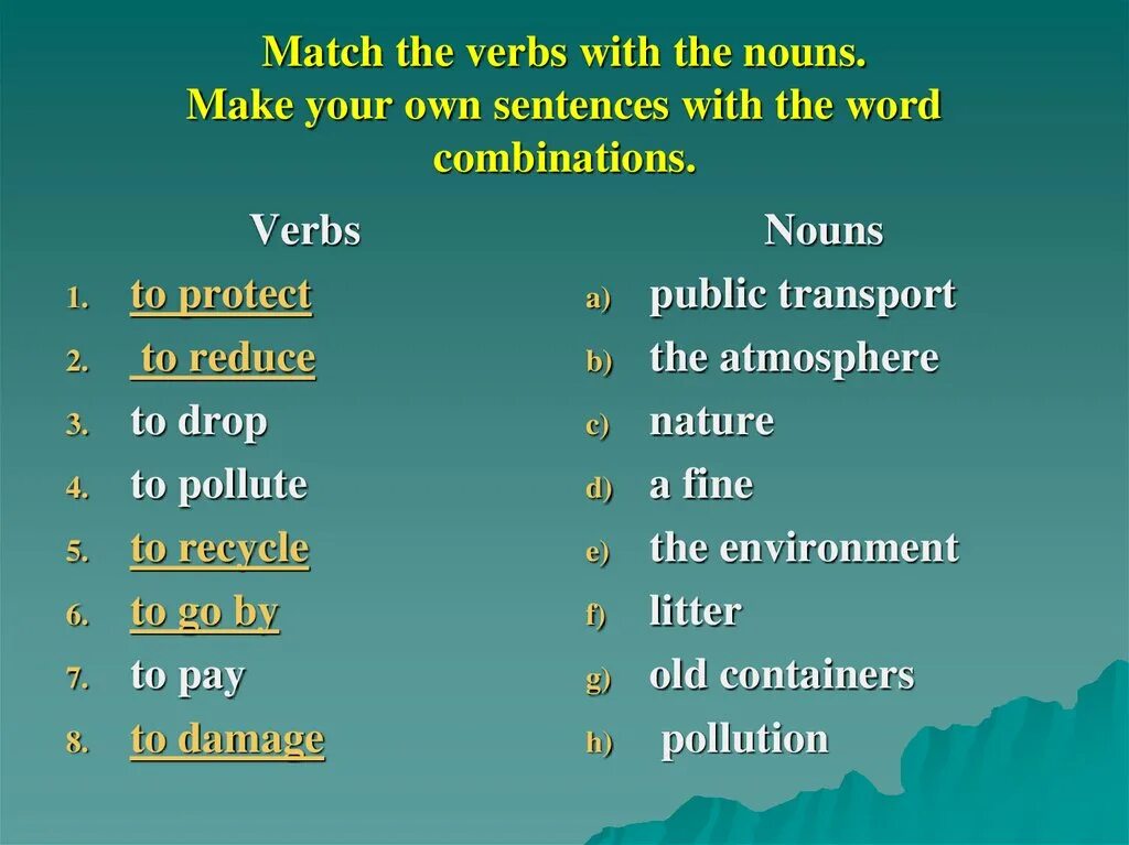 Match the verbs with the Nouns. Match verb. Тема по английскому языку the Noun. Match the verbs and the Nouns.