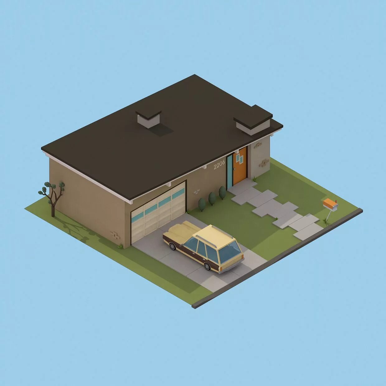 Isometric renders. Изометрический рендер. isometric home. low poly комната. берг 3д.