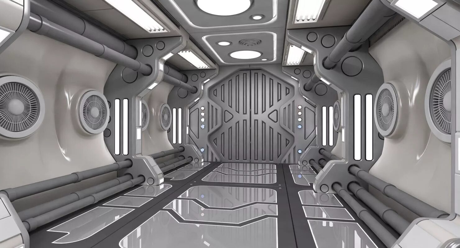 3d sci fi. Sci Fi Corridor двери. 3д модель Sci Fi Interior. Интерьер космического корабля 3д модель. Футуризм интерьер космического корабля.
