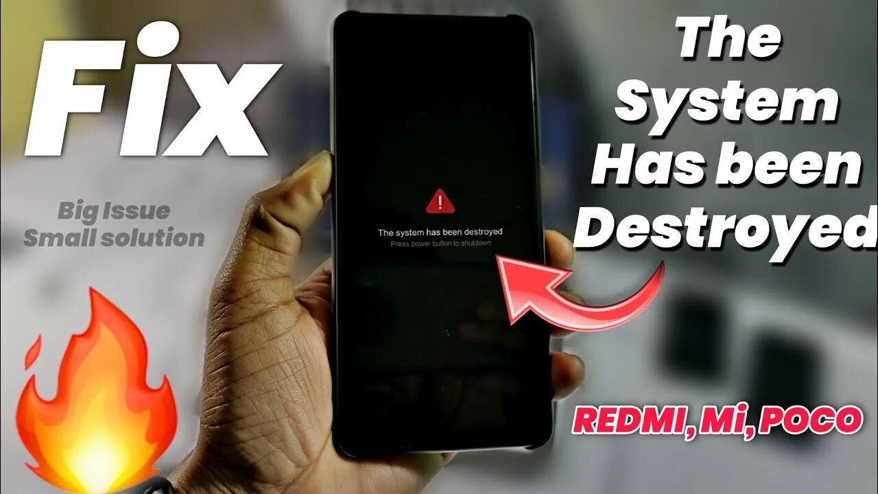 The system has been destroyed xiaomi redmi