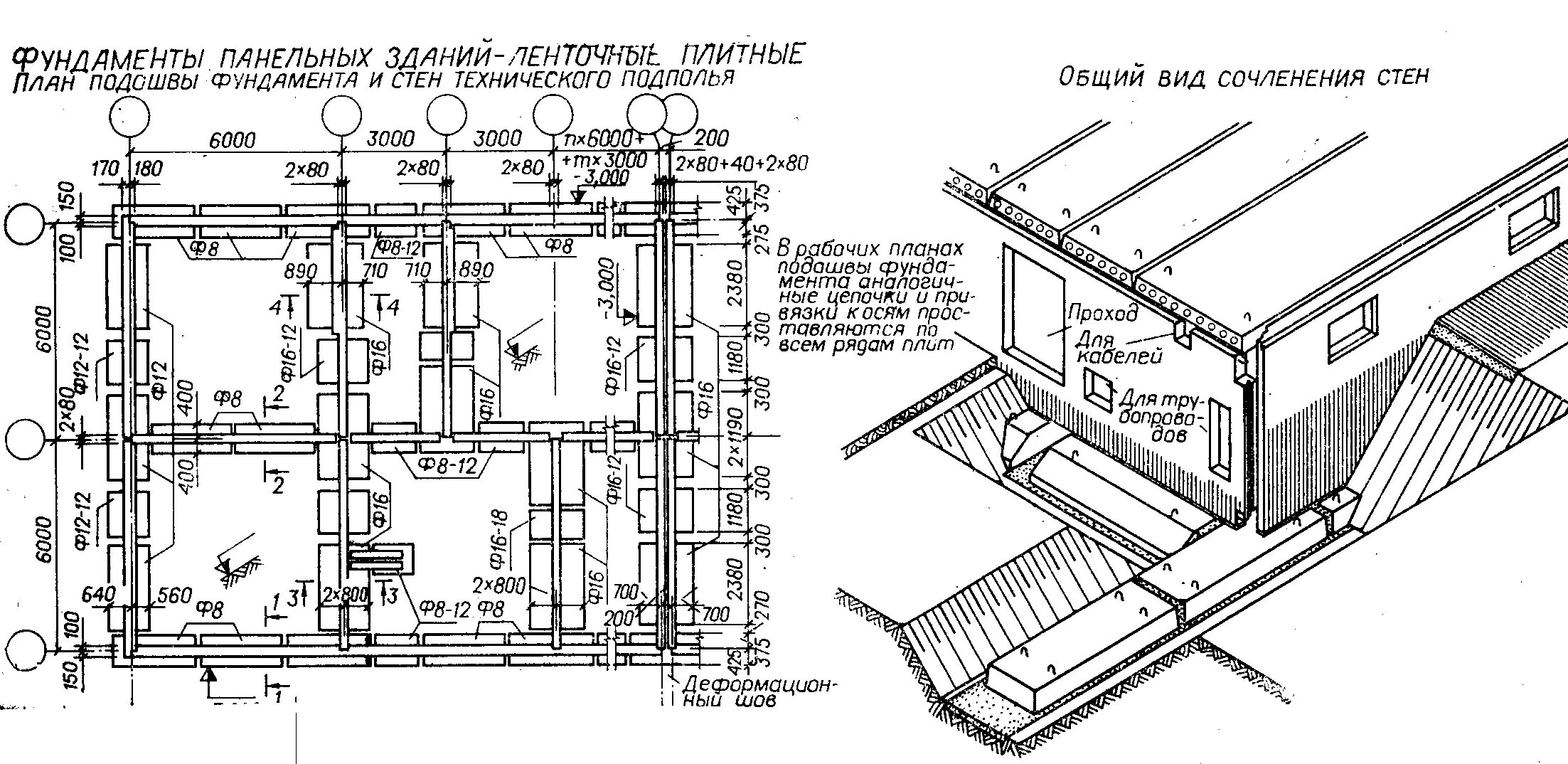 План панельного. План фундамента панельного здания. Конструктивная схема фундамента здания. Ленточный крупнопанельный фундамент план. Ленточный панельный фундамент схема.