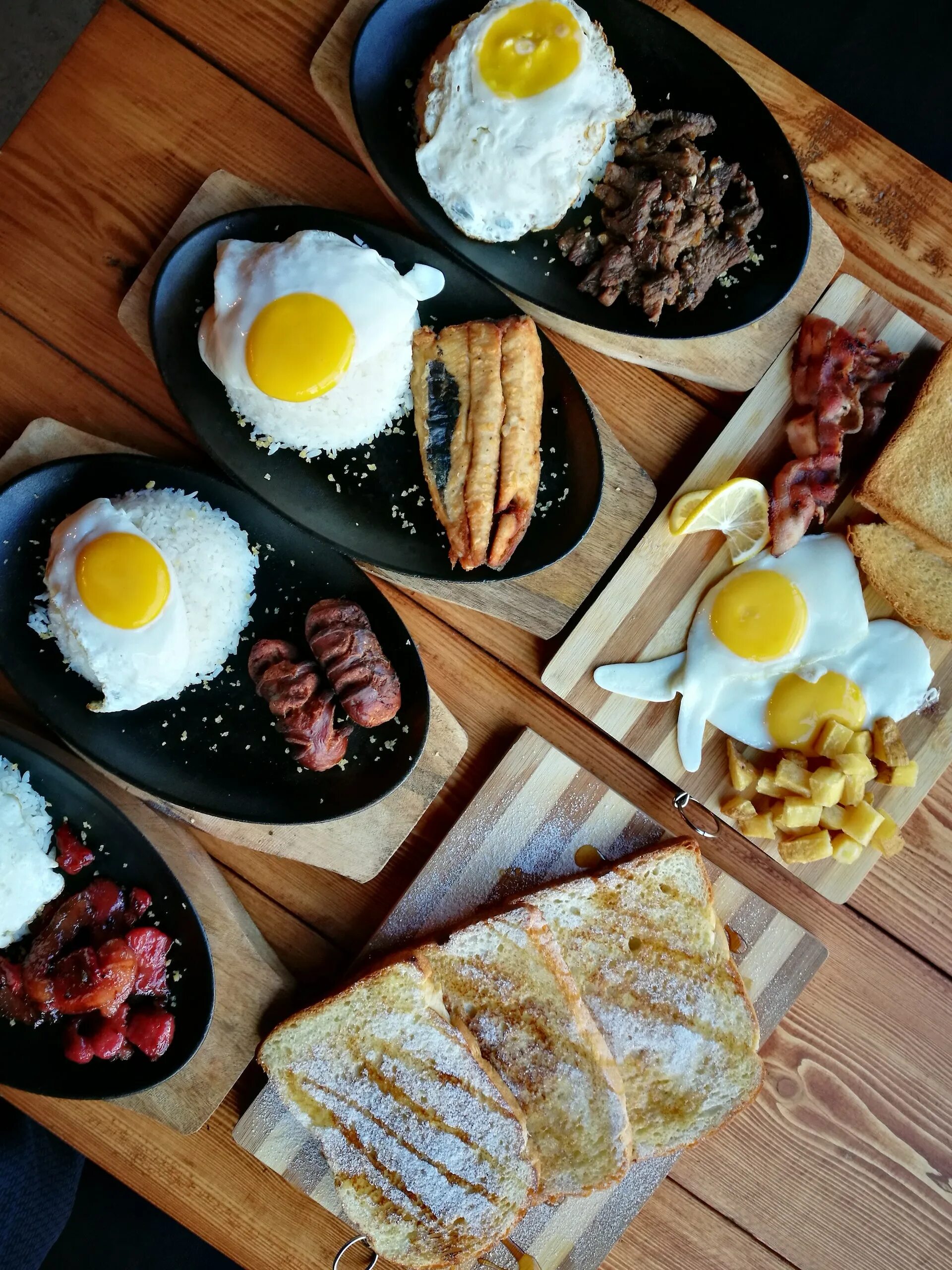We made breakfast