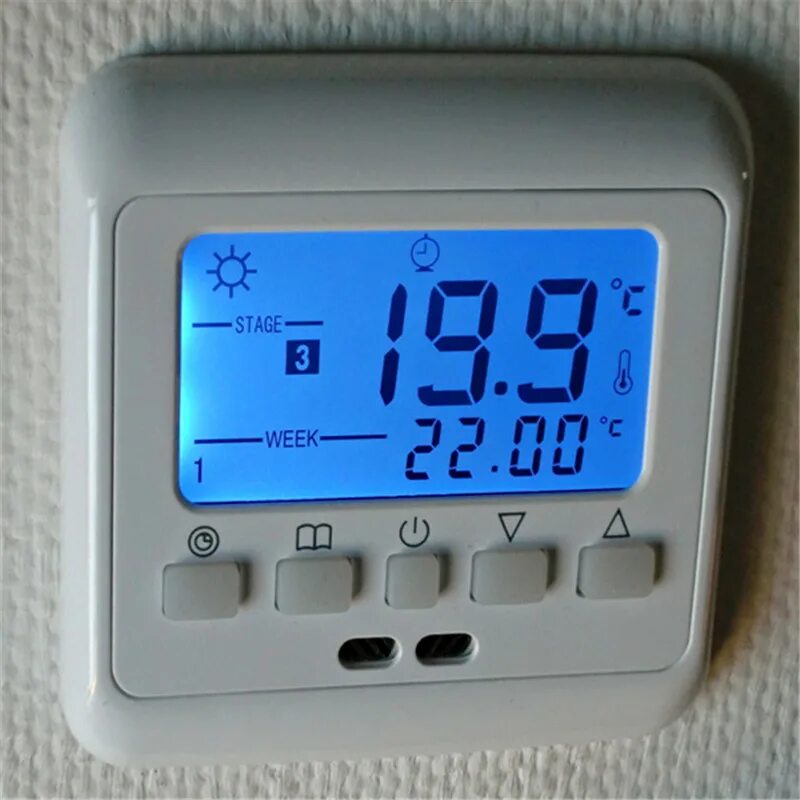 Программируемый теплый пол. Терморегулятор digital heating thermostat. ntl-518 - программируемый терморегулятор с lcd экраном. программируемый цифровой комнатный термостат хоневей. термостат для подогрева пола, еженедельный.