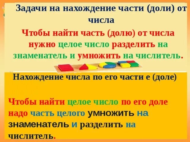 Презентация нахождение доли числа. Нахождение части числа и числа по его части. Задачи на нахождение части числа. Задачи на нахождение части от числа. Задачи на нахождение доли от числа