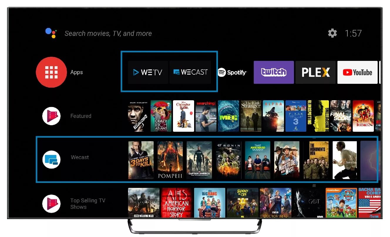 Играть на андроид телевизоре. Лаунчер андроид TV Box 9.0. Телевизор Smart TV Android 9. Android TV 10 Интерфейс. Меню смарт ТВ андроид.