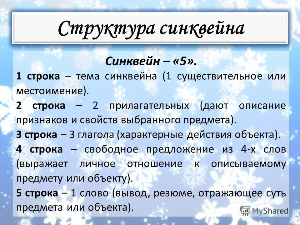 состав синквея. одно существительное выражающее главную тему синквейна. состав синквейна. строение синквейна. структура синквейна картинка.