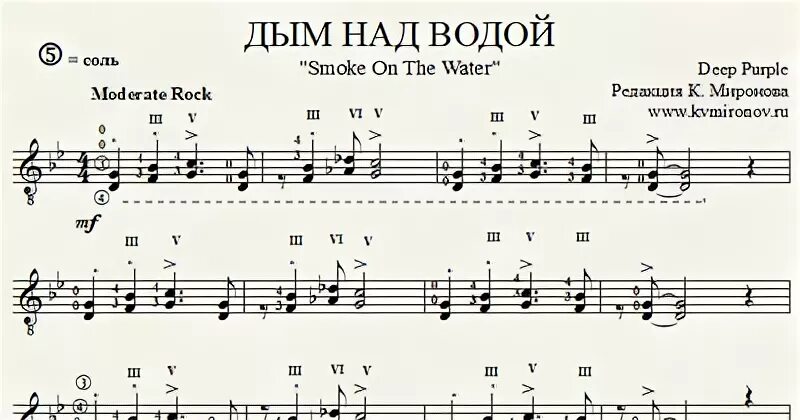 Песня дым над водой