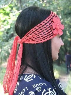 Бандана крючком