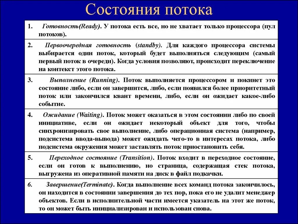 3 состояния потока. Состояние потока. Состояния потоков. Состояние потока признаки. Состояние потока презентация.