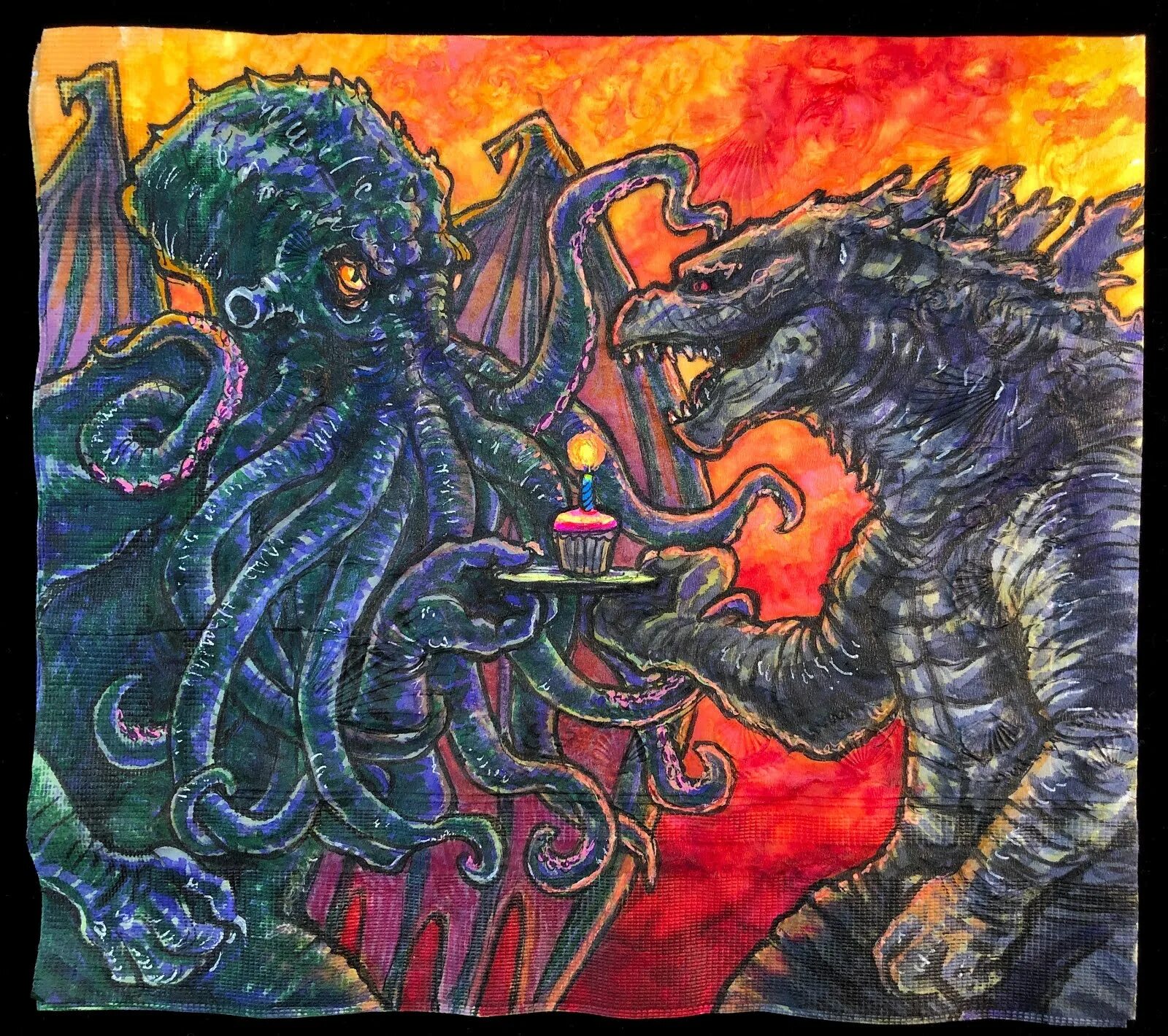 Ктулху против. Кракен vs ктулху. Ктулху против. Ктулху против. Ктулху и кракен.