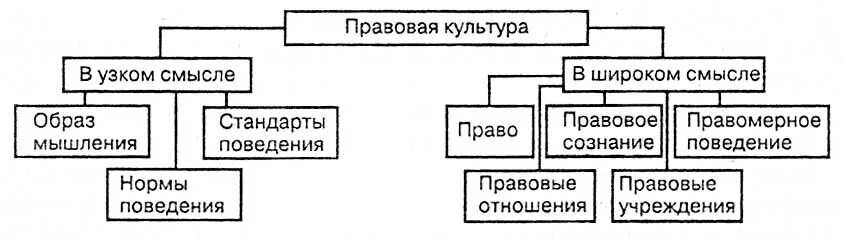 Элементы входящие в правовую культуру