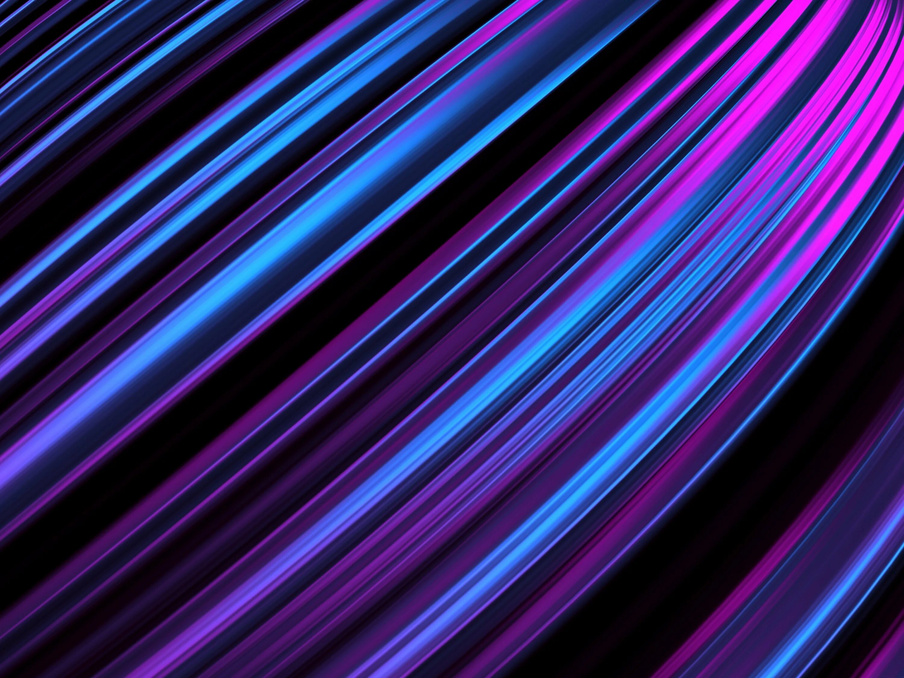 Разноцветные линии. Абстракция полосы. Фиолетовый неон. Неоновые полоски