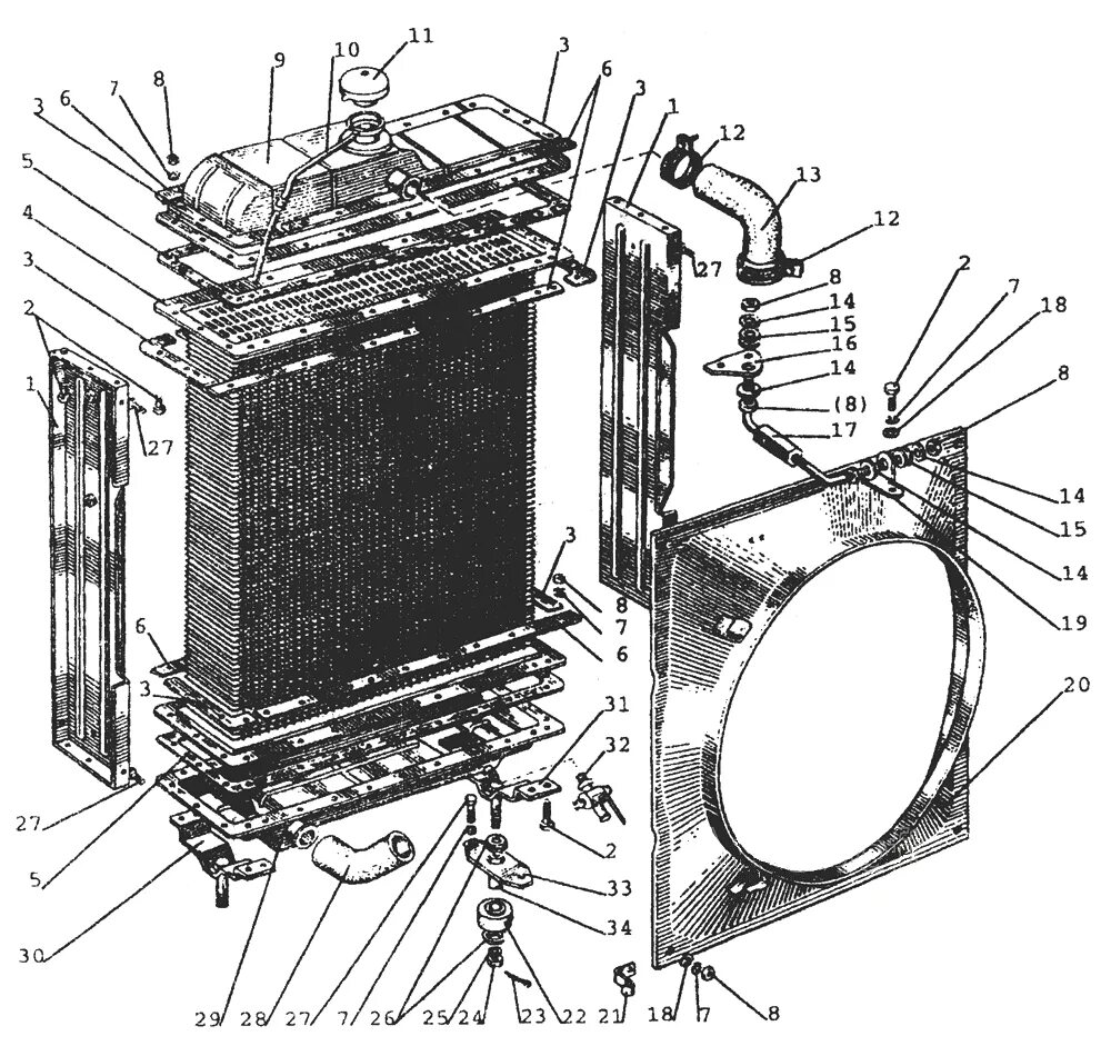 Крепление радиатора мтз. Крепление водяного радиатора МТЗ 80. Крепление радиатора трактора МТЗ 80. Радиатор водяной МТЗ-80. Крепление радиатора МТЗ 80 верхнее.