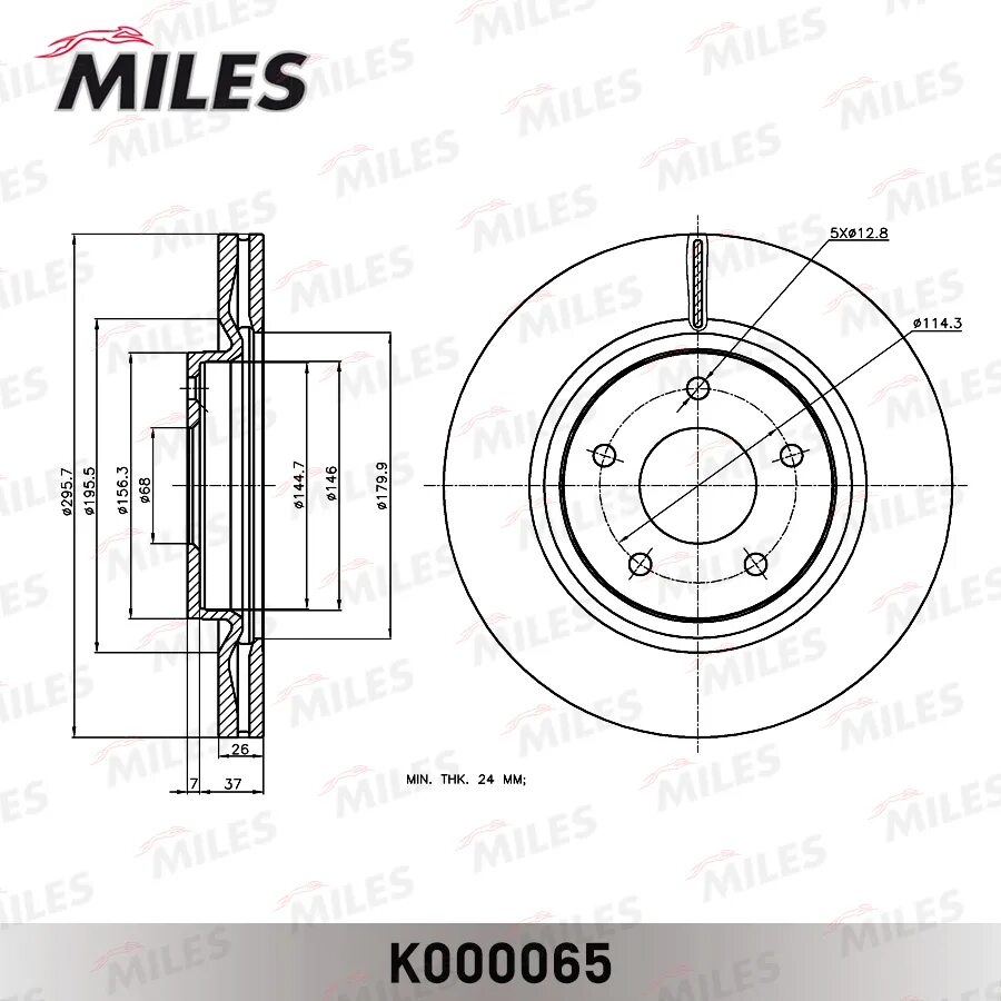 K miles. K000065 miles. trw df 4964. 40206-1kc3a. тормозные диски miles.
