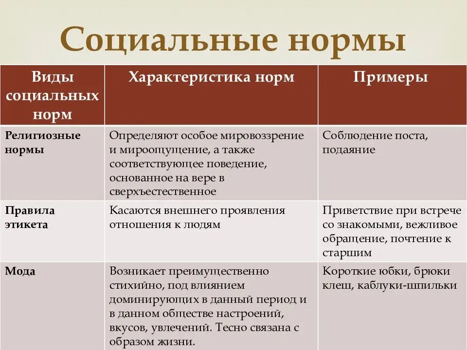 Социальная норма служит