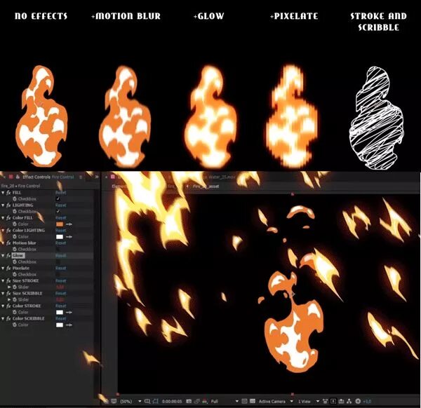 FX эффекты. Elemental 2d FX. FX анимация. Свечение огня. Element 2d