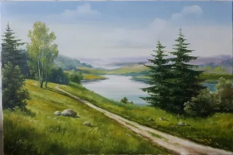 Рисунок русский пейзаж