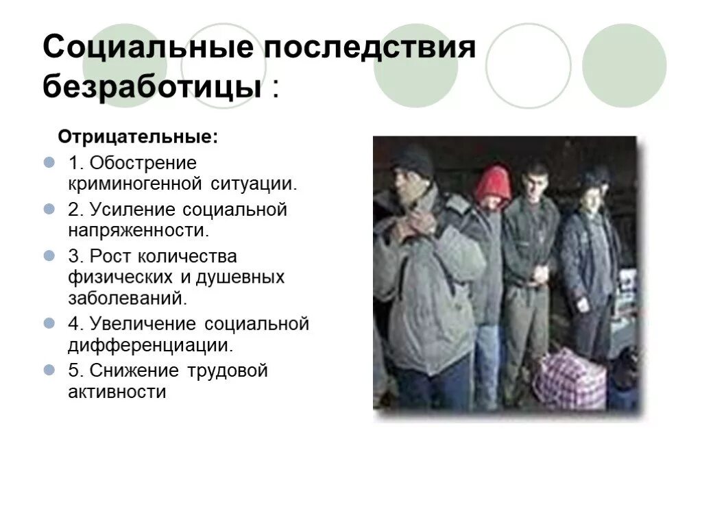 Проблема современного общества безработица