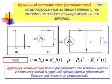 Идеальный источник тока это
