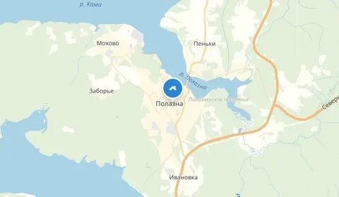 Полазна пермский край на карте