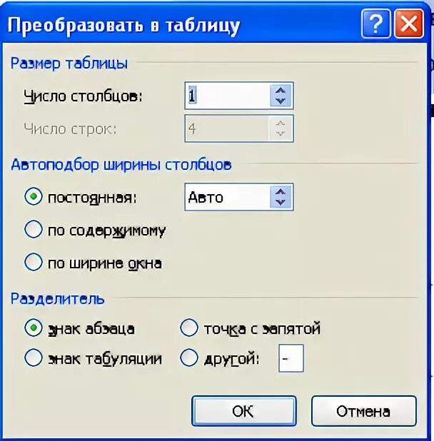 Автоподбор ширины столбцов таблицы ms word. Таблица преобразований изображений. преобразовать. преобразование картинки в таблицу. автоподбор по ширине окна.