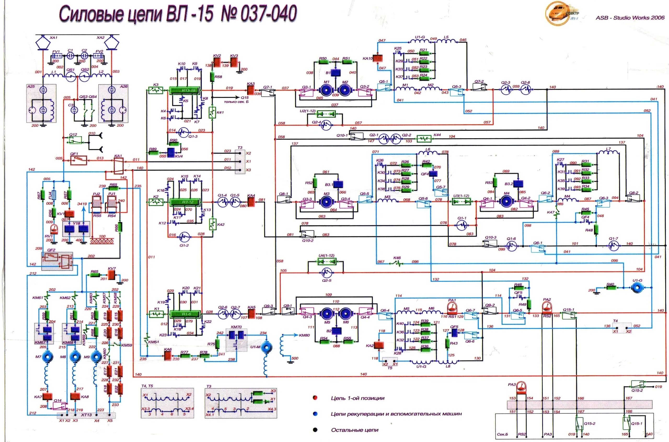 Силовая схема электровоза. Электрическая схема электровоза вл10. Силовая цепь вл11. Схема силовых цепей электровоза вл 10. Силовые электрические цепи вл -10.
