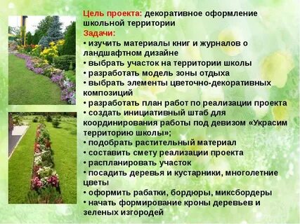 Цель создания ландшафтов