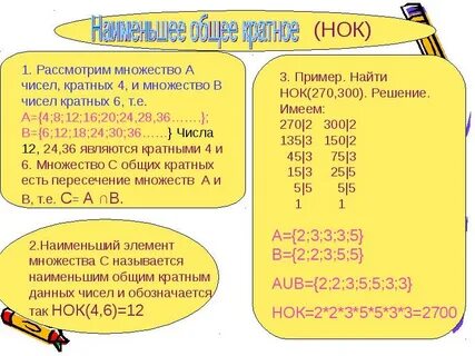 Множество натуральных чисел кратных 6