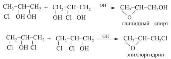 Эпихлоргидрин. Гидролиз эпихлоргидрина. 1-хлор-2,3-эпоксипропан. Поликонденсацией эпихлоргидрина. 1-хлор-2,3-эпоксипропан.