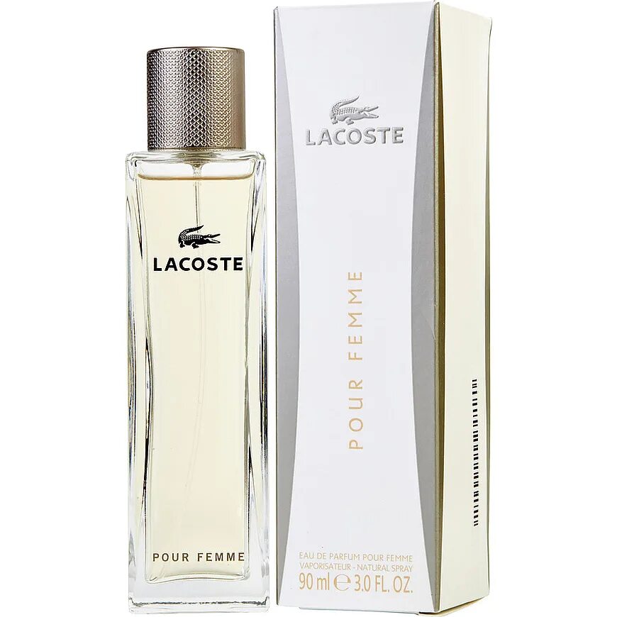 Лакост духи отзывы. Лакост Пур Фемме 90 мл. Lacoste pour femme белая упаковка w 90ml. Духи лакоста женские pour femme. Лакоста духи женские Пур Фемме.