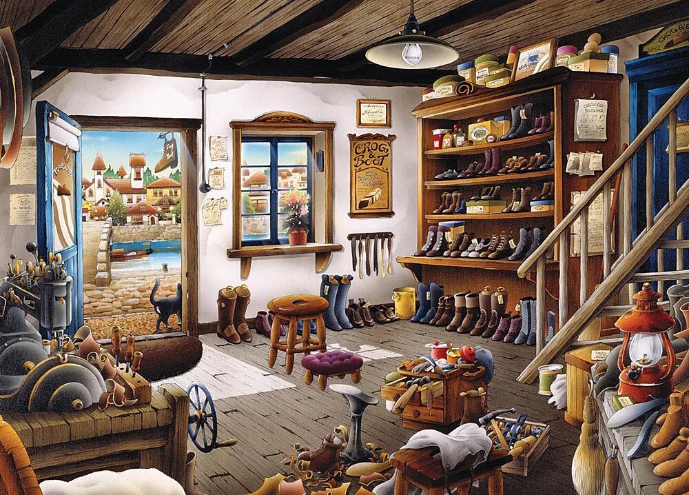 Сапожник в мастерской. Обувщик англии 19 век живопись. Мастерская в подвале. Антикварные мастерские. Мастерская сапожника.