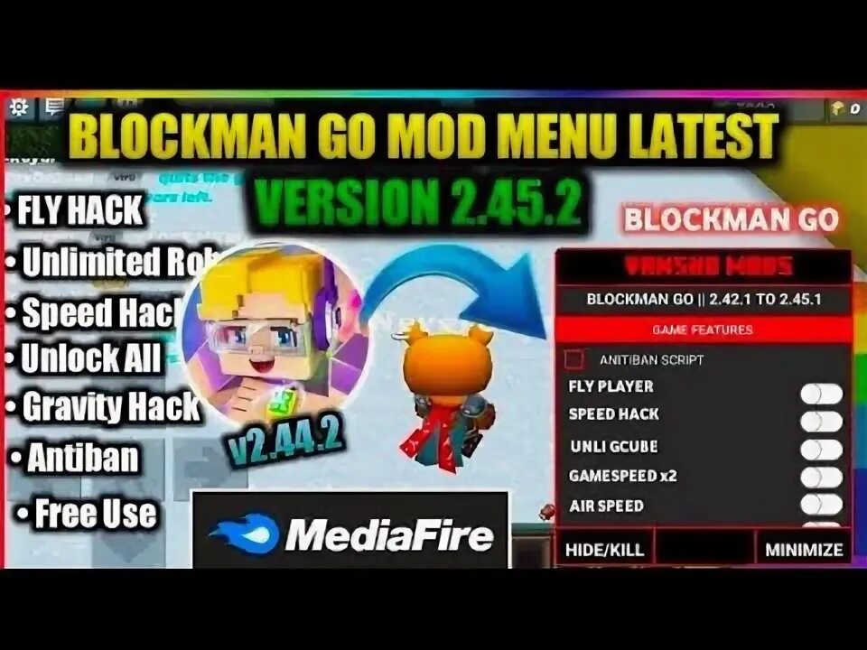 Blockman go mod menu 2. Blockman go mod menu 2