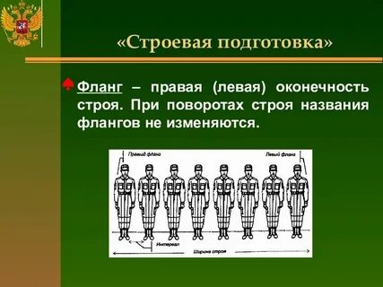 Куда смотрят участники при размыкании строя