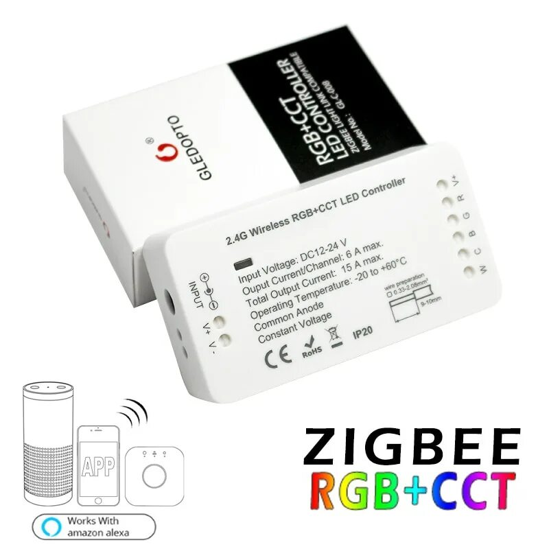 Gledopto zigbee. Zigbee rgb controller. deconz zigbee mesh. rgbcct.