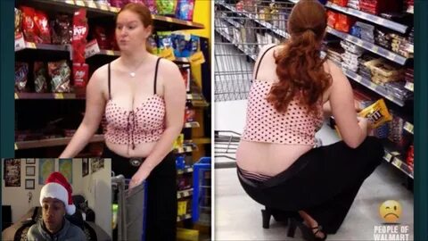 Lady walks in walmart with poo on pants!!!! 