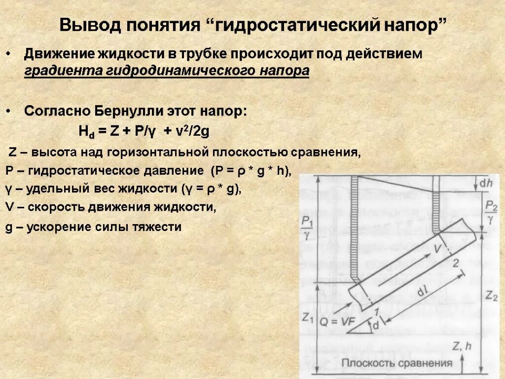 Как найти гидростатическое давление. Гидростатическое давление в трубопроводе. гидростатический напор. полный гидростатический напор. гидростатический напор формула.