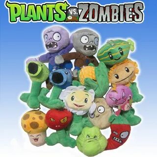 Plants vs. Zombies - 14-PIECE PLUSH FIGURE SET : Plants vs Zombies.