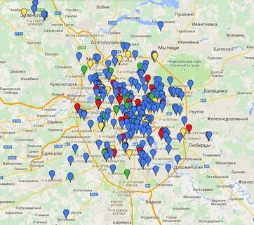 Отели москвы на карте города