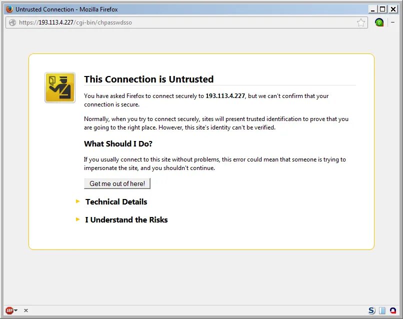 Untrusted system file. Untrusted system file