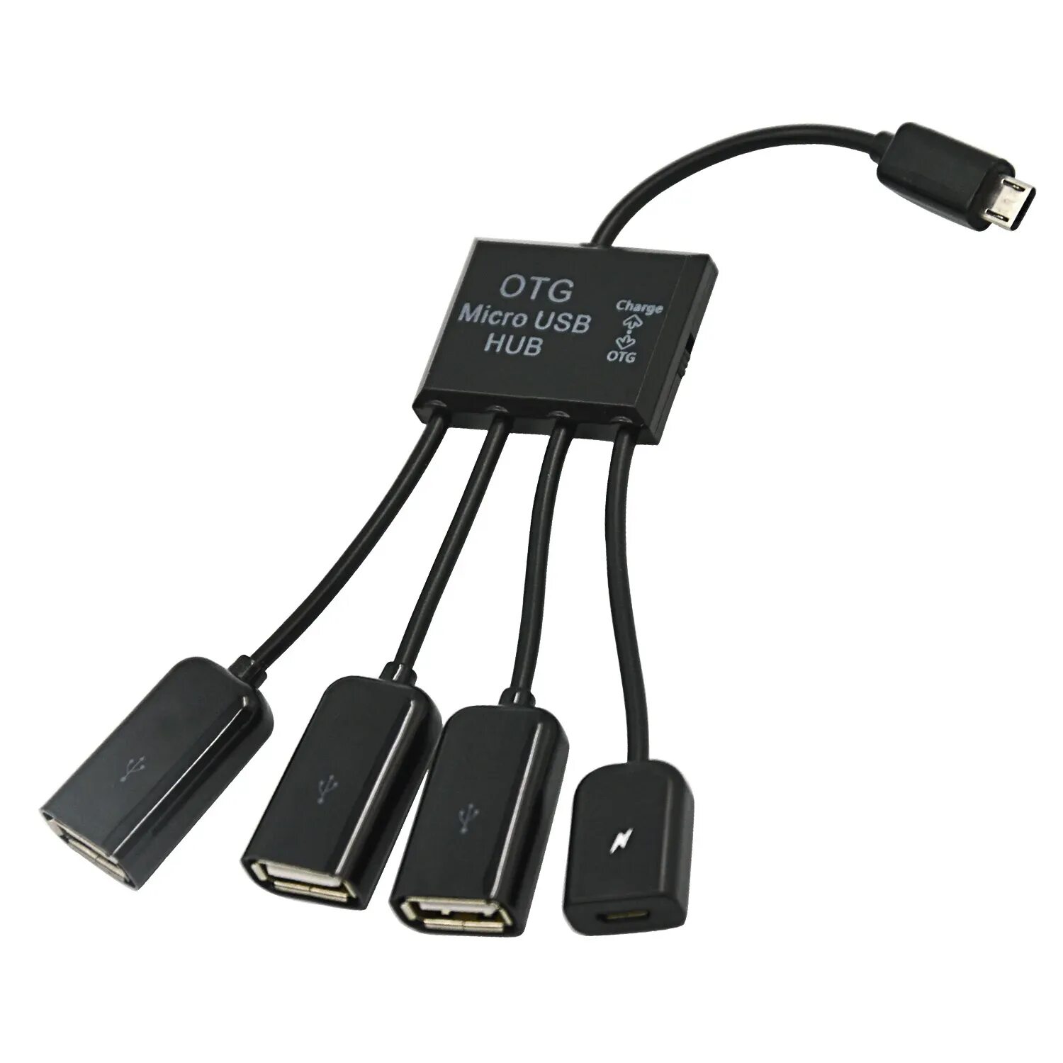 Micro USB Hub MICROUSB - USB 2.0 OTG. Концентратор сплиттер кабель хост OTG Micro 2 x USB пау. Кабель переходник хаб OTG Micro USB Hub, 4 порта 3 x USB, 1 X питание зарядка. Адаптер MICROUSB хаб разветвитель OTG.