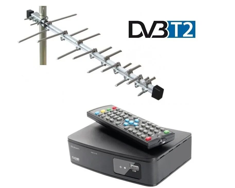 DVB-t2 цифровое эфирное Телевидение. Цифровое ТВ на 20 каналов (комплект с антенной). TV приставка 20 Кан + антенна. Антенна для ДВБ т2 тюнер.