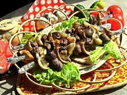 Ханский шашлык из печени