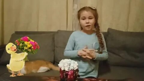 Вика сама