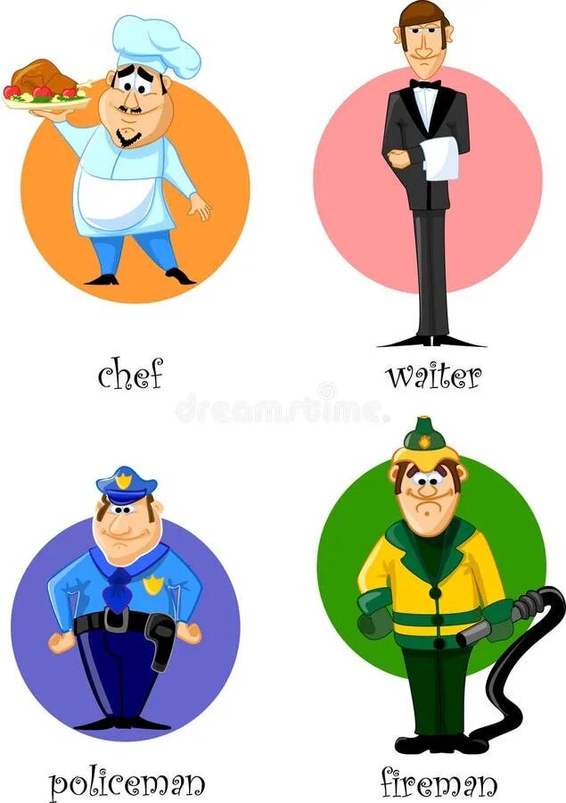 Один день в профессии пожарный ветеринар повар. Профессии персонажей из мультфильмов. Люди разных профессий. Профессии вектор. Современные профессии вектор.