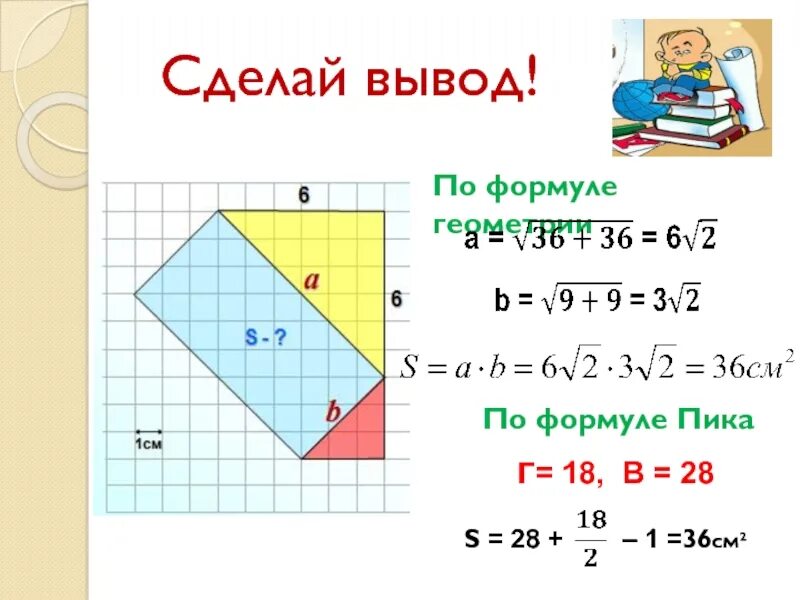 Площадь по формуле пика. Площадь фигуры по формуле пика. площадь многоугольника формула пика. вычисление площади по формуле пика. площадь фигуры по узлам.