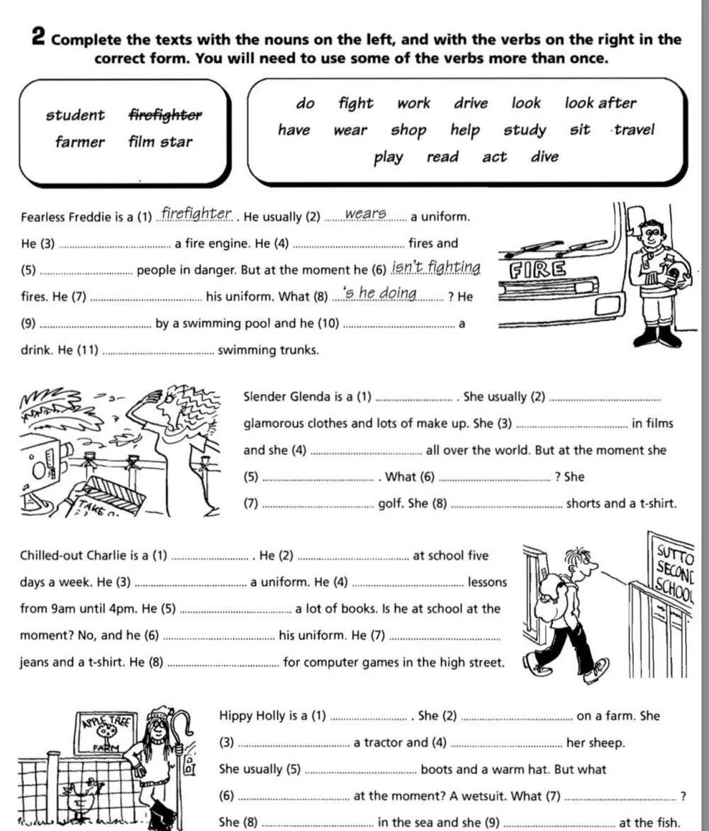 Complete the text with the worlds. Complete the text. Complete the text with the verbs in the correct form. Complete the text with the correct form of the verbs. Перевод use the verbs in the right forms.