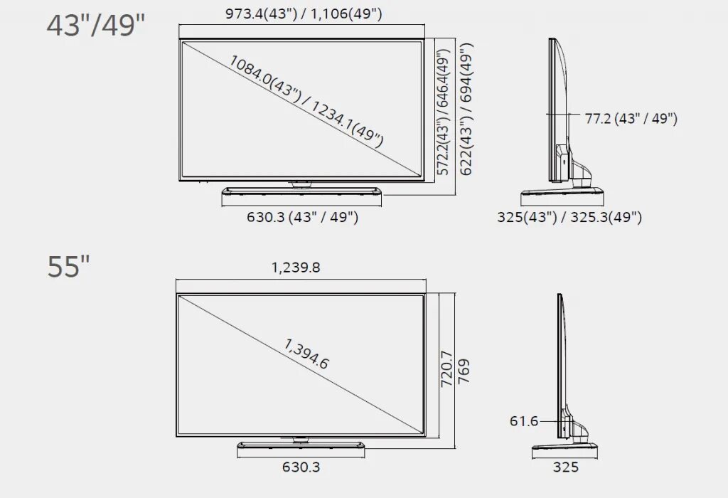 Габариты телевизора самсунг 65 дюйма. Телевизор самсунг 45 дюймов габариты. Габариты телевизора самсунг 50 дюймов. Габариты телевизора 65 дюймов длина и ширина LG. 55 дюймов это сколько в см